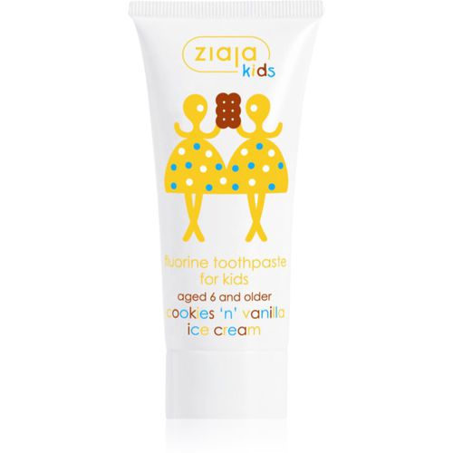 Kids Cookies 'n' Vanilla Ice Cream dentifricio per bambini 50 ml - Ziaja - Modalova