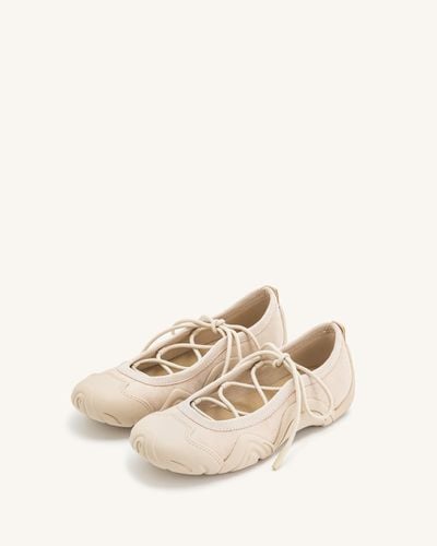 Sneakers Ballerina con Lacci Caitlin - Beige - JW PEI - Modalova