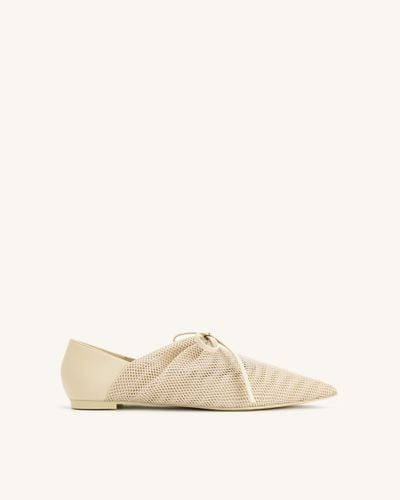 Scarpe da ballerina in rete a rete - Beige - JW PEI - Modalova