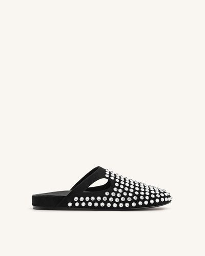 Athena Ciabatte Basse con Cristalli Artificiali - Nero - JW PEI - Modalova