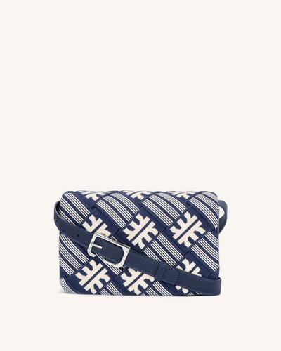 Maze Borsa Con Patta in Maglia Jacquard FEI - Navy - JW PEI - Modalova