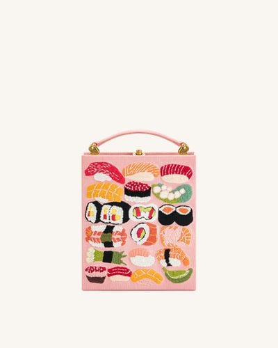 Taya-Sushi Ricamo Pochette a forma di libro - Rosa - JW PEI - Modalova