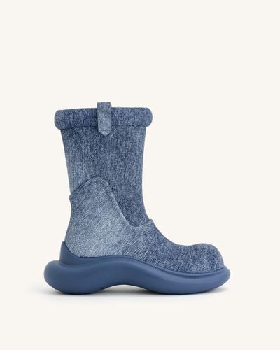 Zoie Denim geprägter Regenstiefel - Blau - JW PEI - Modalova