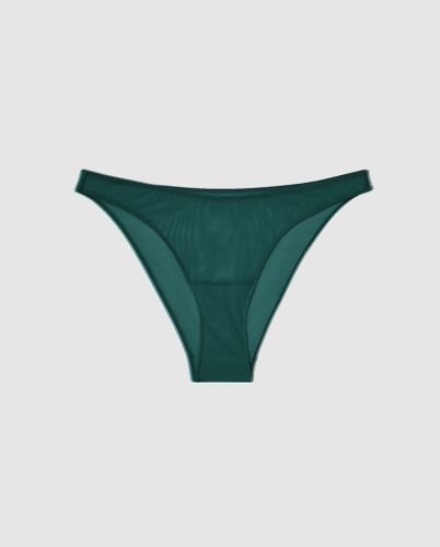 Mesh Bikini Briefs Pine Green - Understatement - Modalova