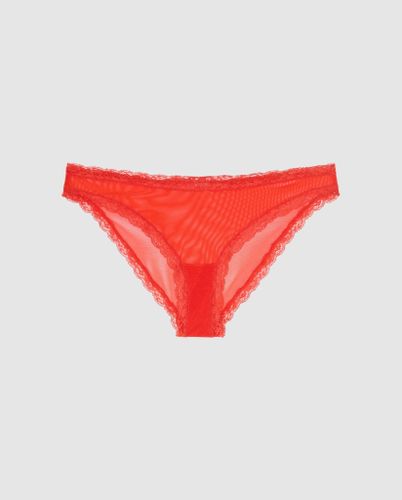 Mesh Lace Trim Bikini Briefs - | Panties - Panties / Bikini Briefs - Understatement - Modalova