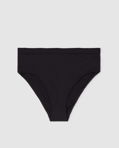 High Cut Bikini Briefs Black Rib - Understatement - Modalova