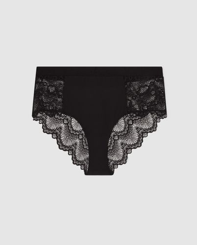 Lace Highwaist Briefs Black - Understatement - Modalova