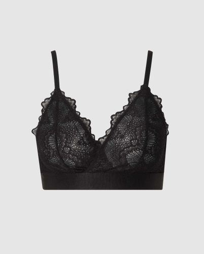 Lace Lined Bralette Black - Understatement - Modalova
