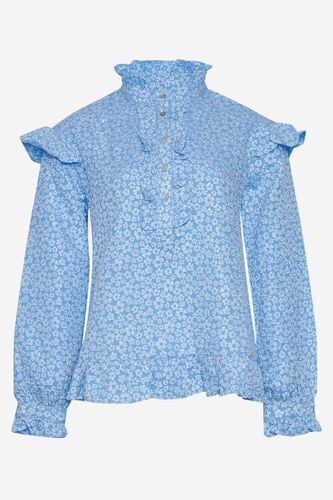 Reno Ruby Ruffle Blouse Light Blue - Noella - Modalova