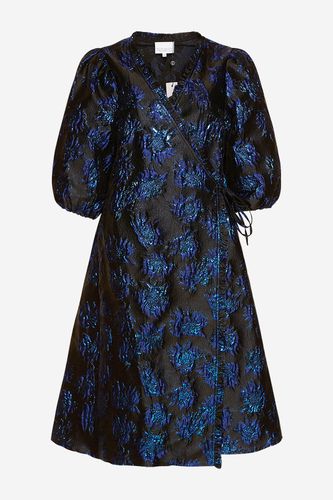 Jessa Wrap Dress Black/royal Blue - Noella - Modalova