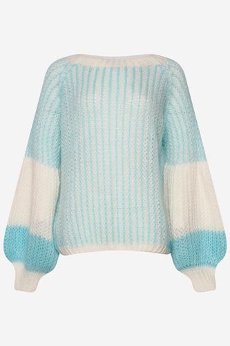 Liana Knit Sweater Lightblue/White - Noella - Modalova