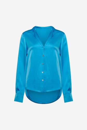 Vero Naomi Shirt Viscose Light Blue - Noella - Modalova