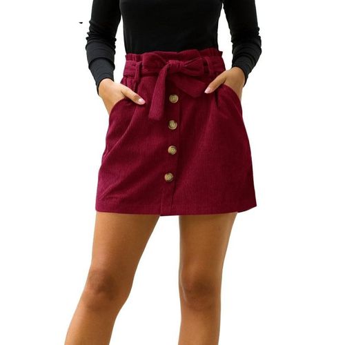 Summer Style Solid High Waist Short Skirt - musthaveskirts - Modalova