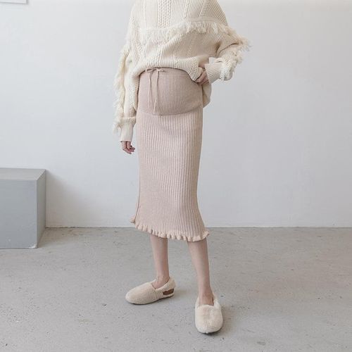 Knitted Maternity Skirt - musthaveskirts - Modalova