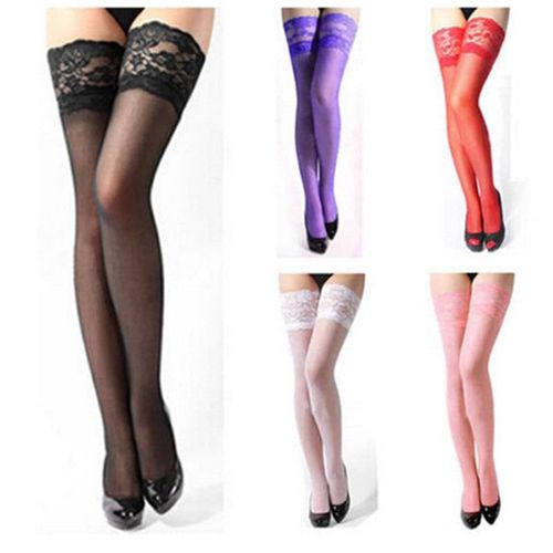 Ladies Lace Ultra-thin Sheer Stockings - musthaveskirts - Modalova