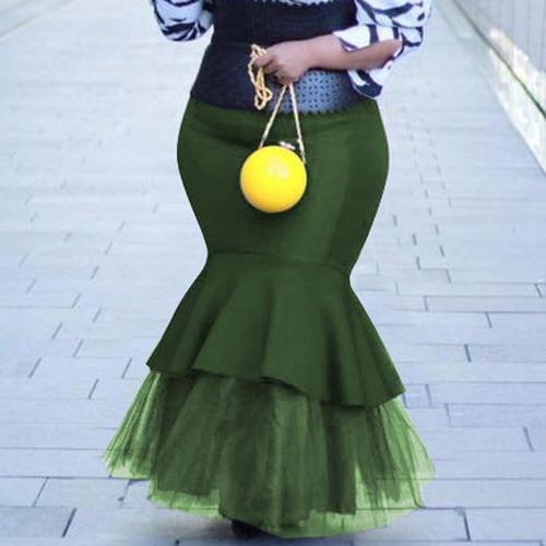 High Waist Mermaid Bodycon Skirt - musthaveskirts - Modalova