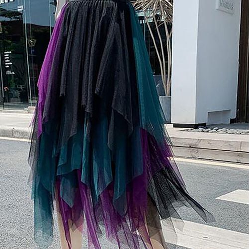 Long Tutu Tulle Colorful Skirt - musthaveskirts - Modalova