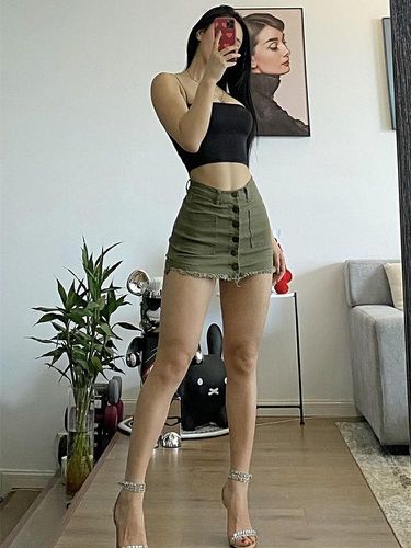 Hip Slim Stretch Short Skirt - musthaveskirts - Modalova