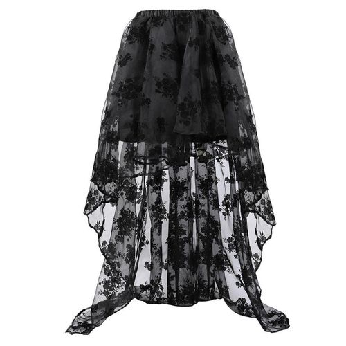 High Low Tulle Floral Skirt - musthaveskirts - Modalova
