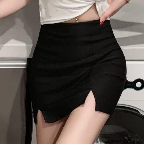 Summer Black High Waist Skirt Short - musthaveskirts - Modalova
