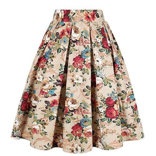 Summer Preppy Style Printed Skirt - musthaveskirts - Modalova