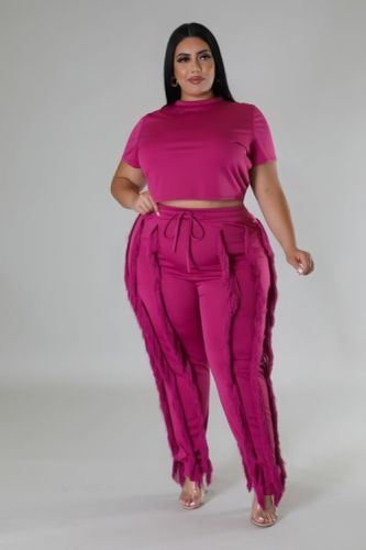 Crop Top Two-piece Set - KandyKouture - Modalova