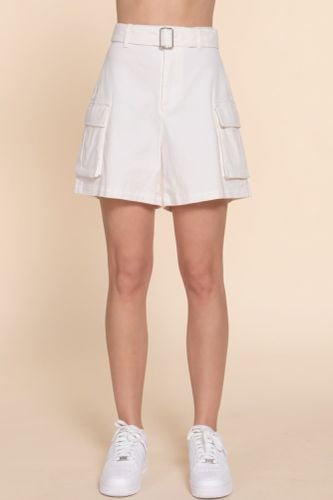 Belted Cargo Shorts - KandyKouture - Modalova