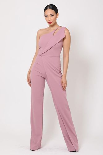 One Shoulder Jumpsuit W/ Small Opening - KandyKouture - Modalova