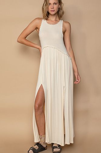 POL Sleeveless Back Zipper Front Slit Maxi Dress - Trendsi - Modalova