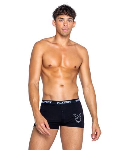 PBLI142 - Playboy Mens Tuxedo Modal Boxer Briefs - Roma Confidential - Modalova