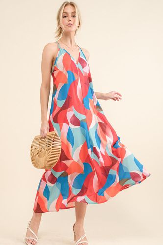 And the Why Printed Crisscross Back Cami Dress - Trendsi - Modalova