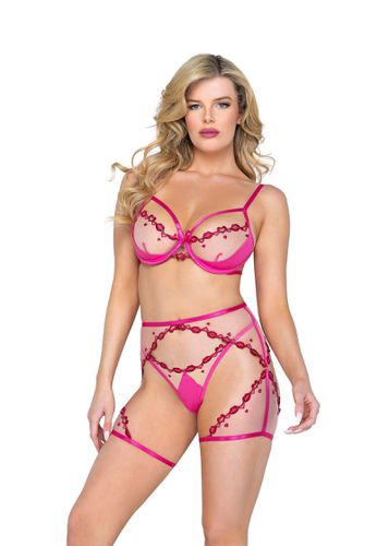 LI536 - Kiss & Tell 3-Piece Short Set - Roma Confidential - Modalova