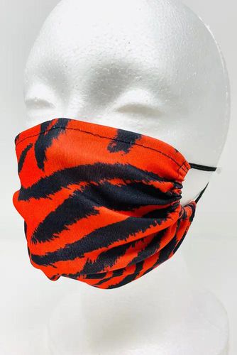 Red Zebra Print Reusable Face Mask - AMIClubwear - Modalova