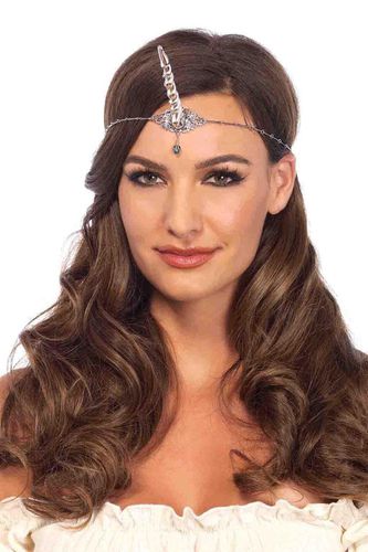 Silver Unicorn Horn Headpiece - AMIClubwear - Modalova