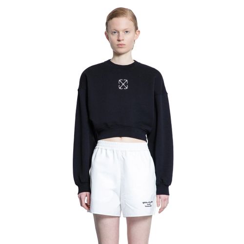 Arrow Jewels Cropped Sweatshirt - OFF-WHITE - Modalova