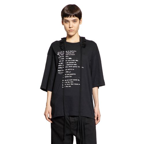 Agapi Printed T-Shirt with Detachable Collar - ANN DEMEULEMEESTER - Modalova