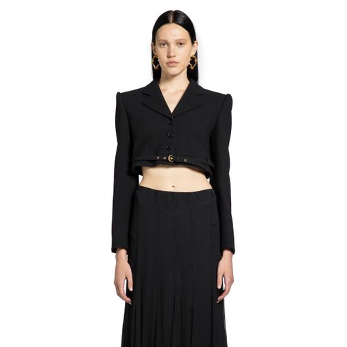 Cropped Spencer Jacket in Wool Crêpe - CHLOÉ - Modalova