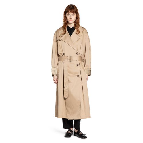 Cotton Trench Coat - MM6 MAISON MARGIELA - Modalova