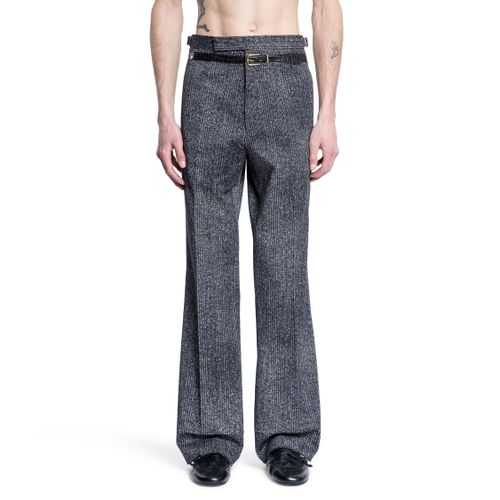 Cotton Gabardine Pants with Printed Belt - PRADA - Modalova