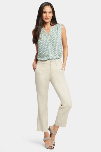 Straight Leg Ankle Trouser Beige Stretch-Leinen | - Nydj - Modalova