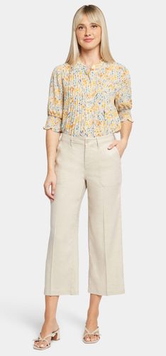 Wide Leg Cargo Capri Pants In Stretch Linen | - Nydj - Modalova