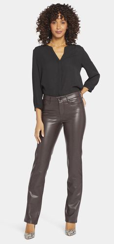 Marilyn Straight Brown Faux Leather | - Nydj - Modalova