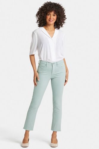 Sheri Slim Ankle Jeans Frayed Hems Green Coloured Denim | - Nydj - Modalova