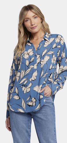 Becky Blouse Blau Blumen Druck | - Nydj - Modalova