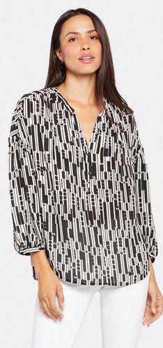 Paulina Peasant Blouse Grafischer Druck | - Nydj - Modalova