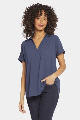 Becky Short Sleeved Blouse Dunkelblau | - Nydj - Modalova