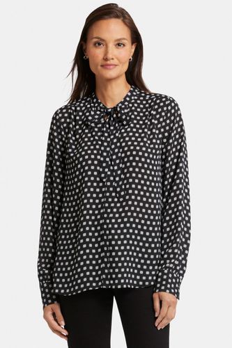 Tie-Neck Blouse Graphic Print | - Nydj - Modalova