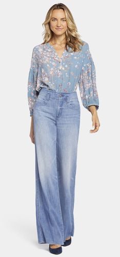 Teresa Wide Leg Jeans Medium Blue High Rise Premium Denim | - Nydj - Modalova