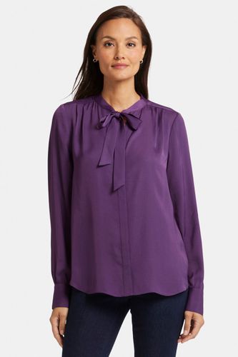 Tie-Neck Blouse Purple | - Nydj - Modalova