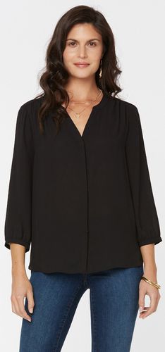 Pintuck Blouse Black | Black - Nydj - Modalova